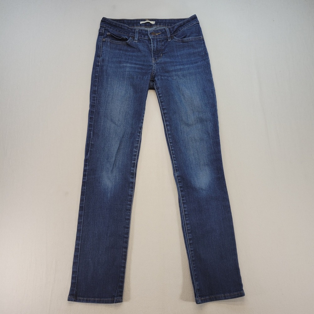 Levi's 712 Slim Jeans Womens 28 Blue Dark Wash Mid Rise Denim